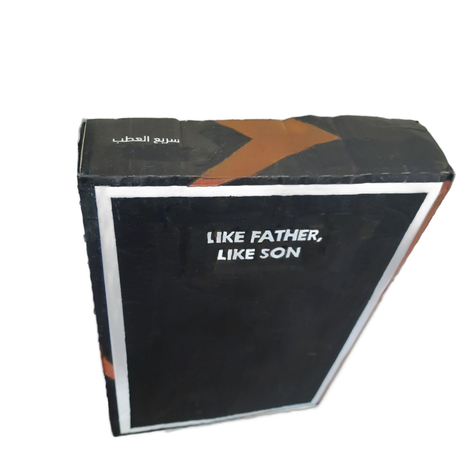 Like Father, Like Son, painted carton, top flaps